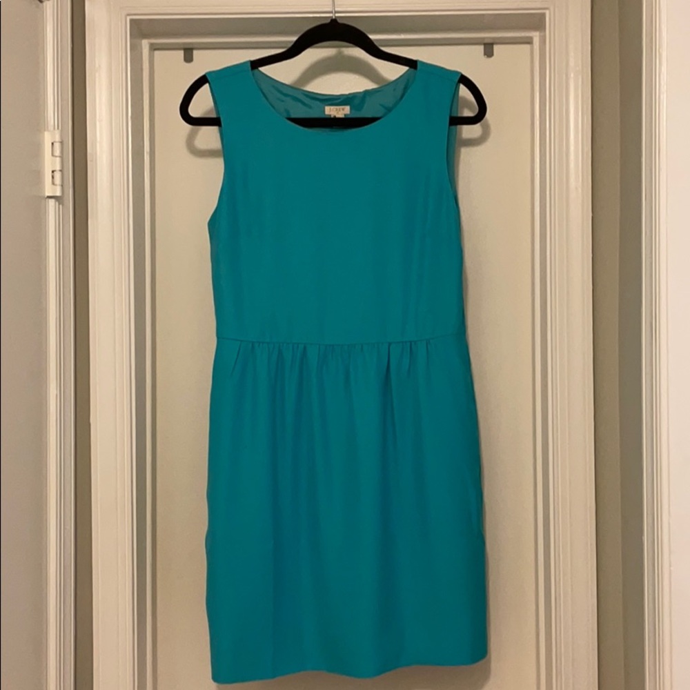 EUC Blue J. Crew Dress with Pockets